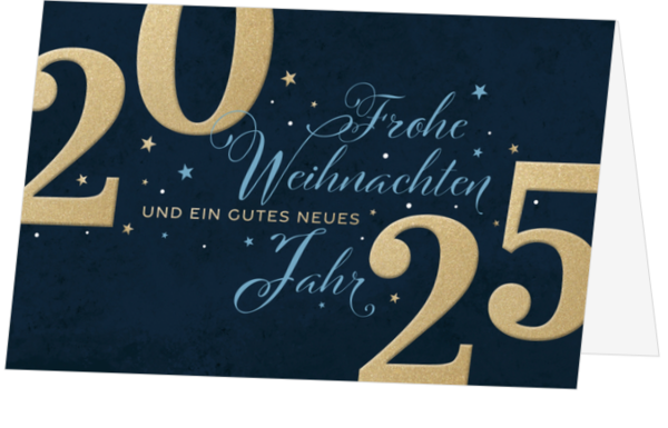 Weihnachtskarte - Typografie 2025